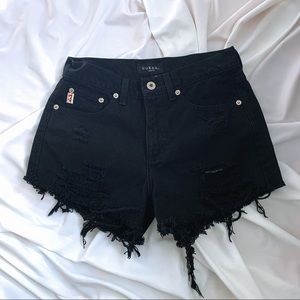 GUESS HIGH WAISTED JEAN SHORTS